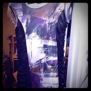 Dress with an beach scene